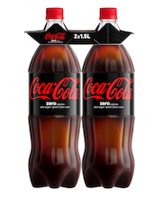 Coca-Cola Zero 1,5l Two-Pack Virvoitusjuoma